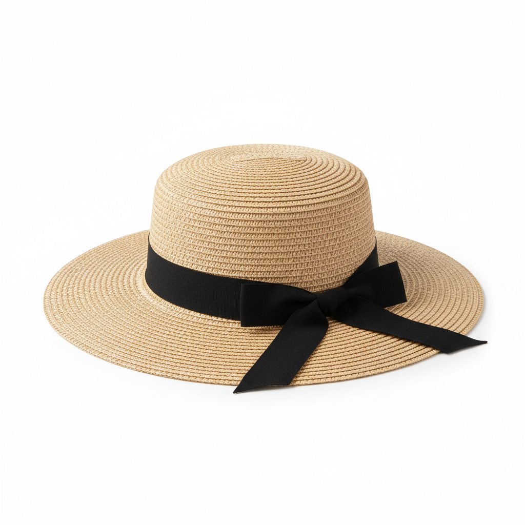 Wide Brim Straw Sun Hat