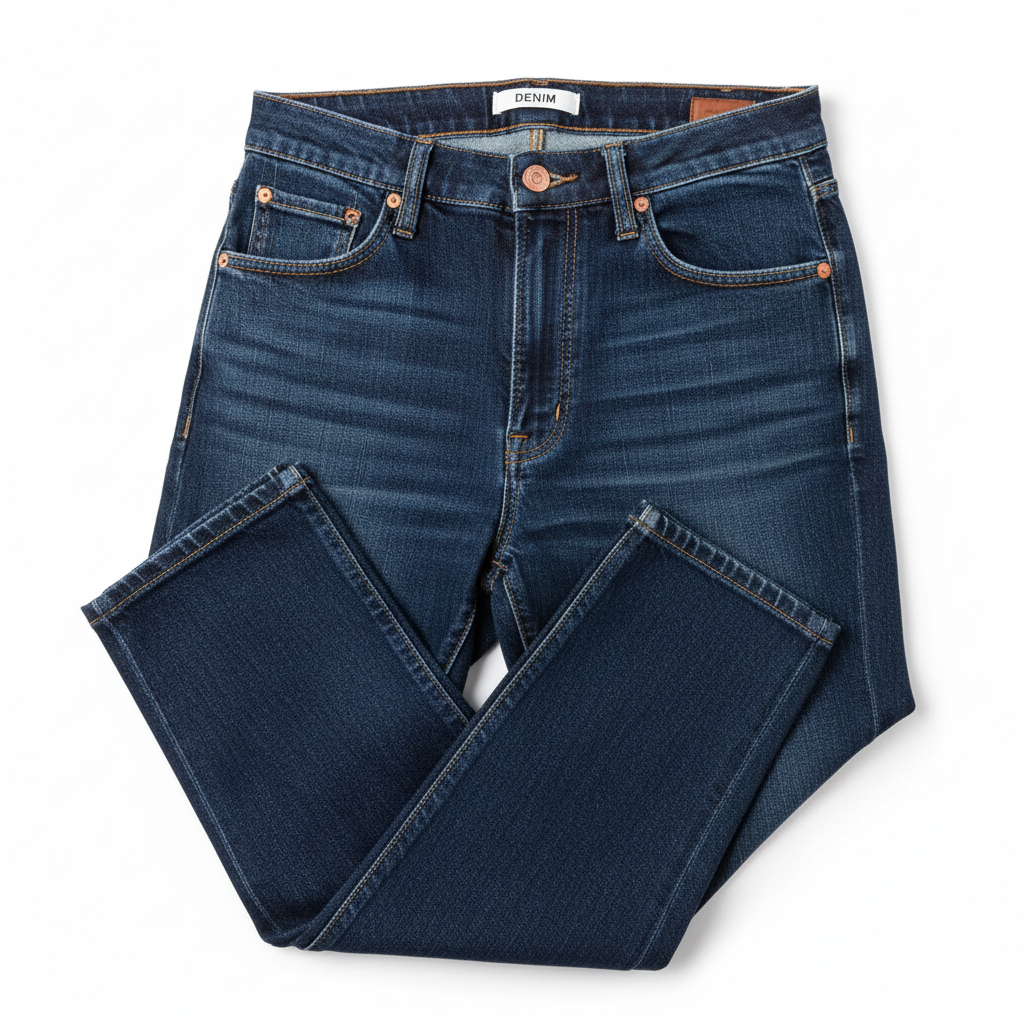 Dark Indigo High-Waist Jeans