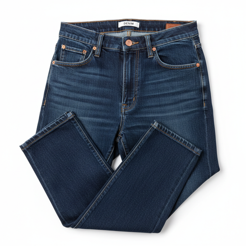 Dark Indigo High-Waist Jeans